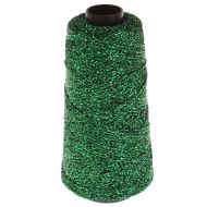 102. Knitted Lurex Spool - Green