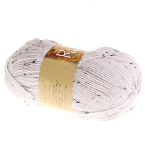 101. 'Rustic' Aran Tweed - White DAT22